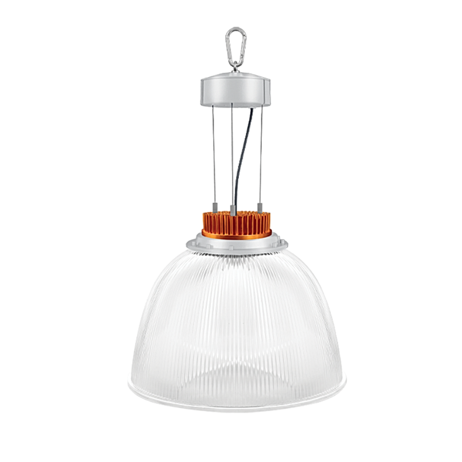 Luminaria LED colgante industrial CAMPANA 14/90 90W luz fría 6000K Naranja L5817-K30 Magg