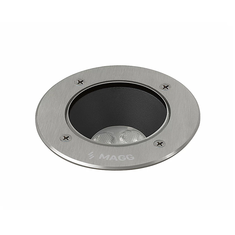 Luminaria piso exterior empotrar EP 120 18° 8W luz cálida 2700K Acero inoxidable L7320-913 Magg