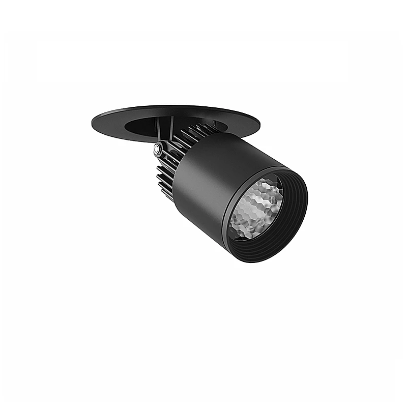 Proyector LED empotrar techo C12 E 45° 12W luz cálida 3000K Negro L5670-3E9 Magg