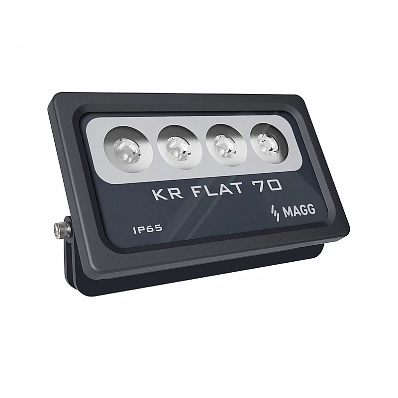 Reflector LED exterior KR FLAT 70 15°x40° 12W luz neutra 4000K L7424-6IE Magg